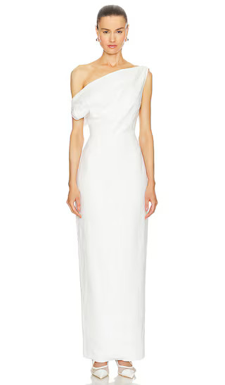 Off The Shoulder Maxi Dress in White | Revolve Clothing (Global)