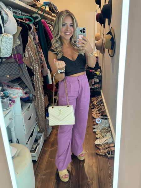 These purple linen blend tailored pants from A&F are perfect for the spring & summer! Even better because they come in petite length!

#LTKstyletip #LTKSeasonal #LTKfindsunder100