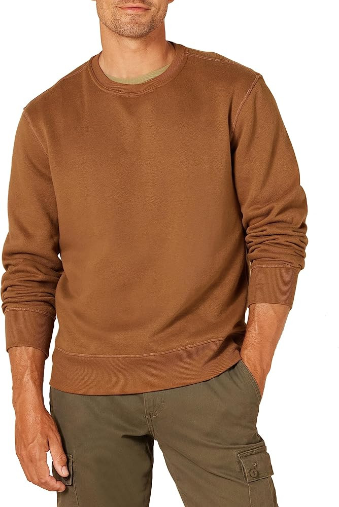Amazon Essentials Men's Fleece Crewneck Sweatshirt (Available in Big & Tall) | Amazon (US)