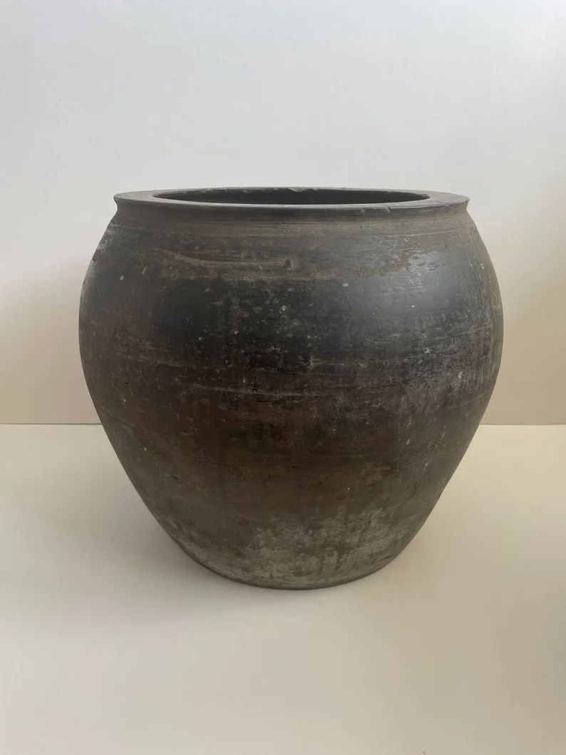 Large Vintage Clay Pot | Etsy | Etsy (US)