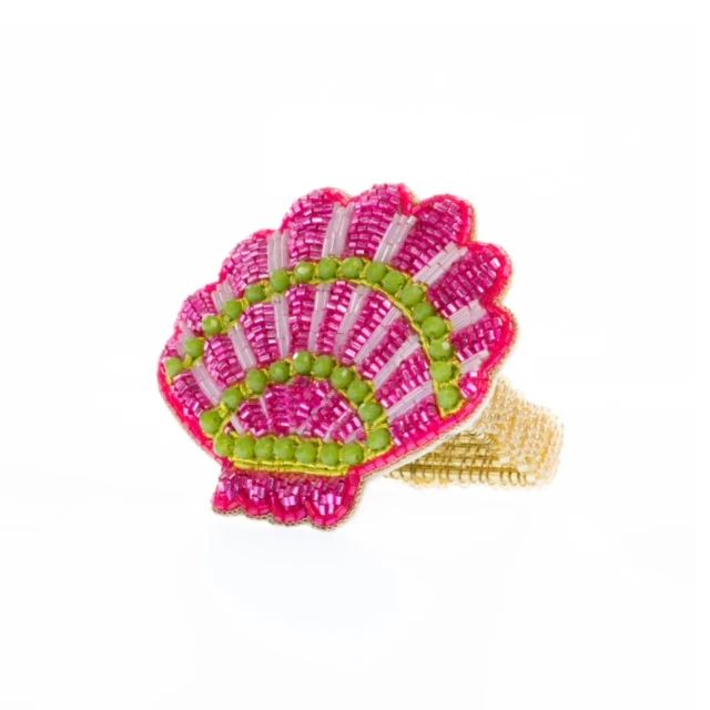 Pink Shell Napkin Ring | Beth Ladd Collections