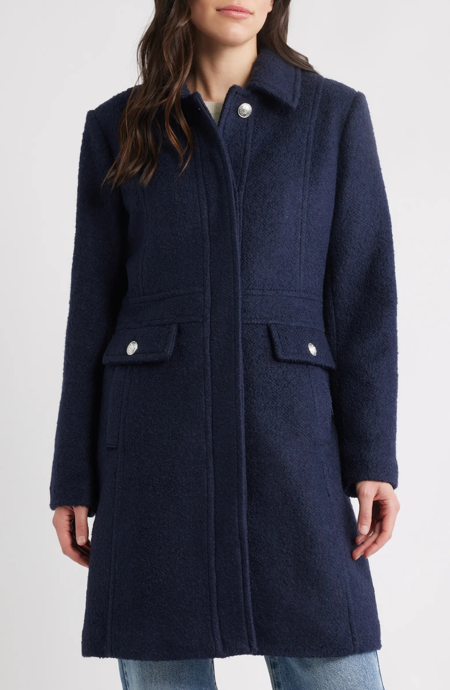 Bouclé Longline Coat | Nordstrom