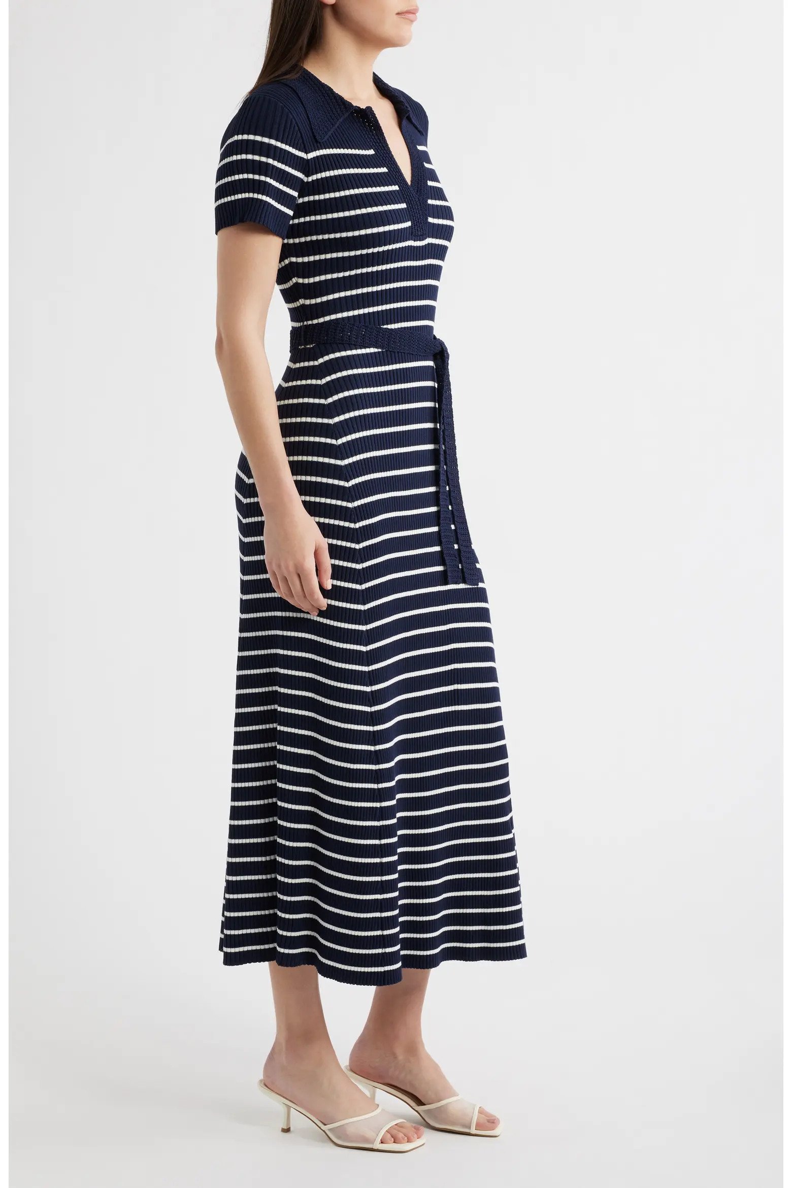 ZOE AND CLAIRE Stripe Ribbed Sweater Dress (Women) | Nordstrom | Nordstrom