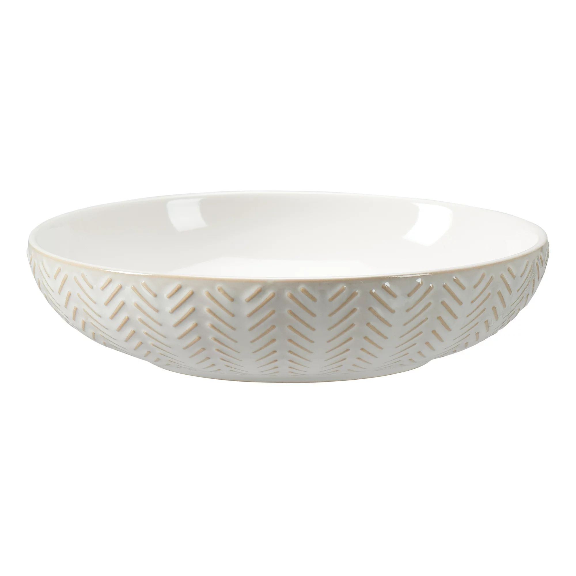 Better Homes & Gardens Modern Farmhouse 8.75" Mix & Match Geometric Pasta Bowl | Walmart (US)