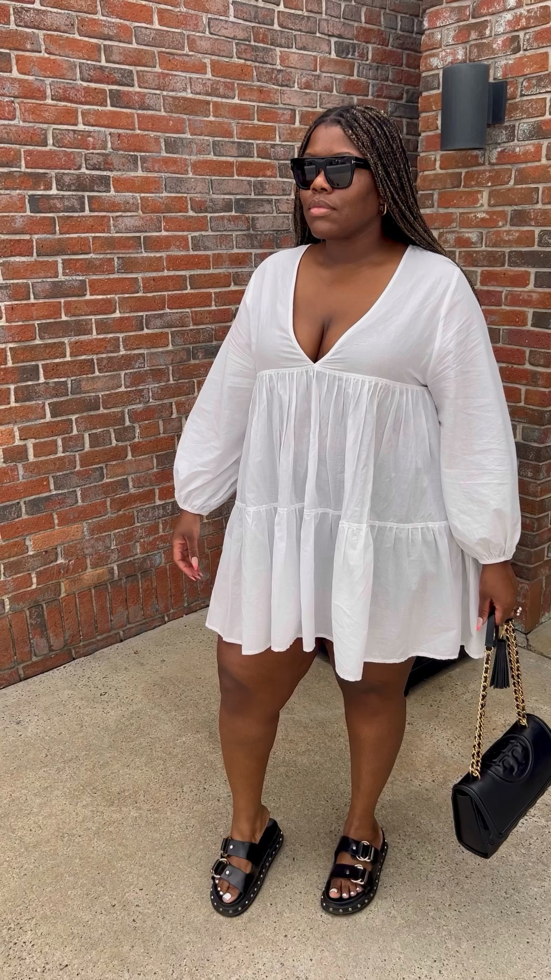 Flirty casual look for the win! 🤍

#LTKcurves