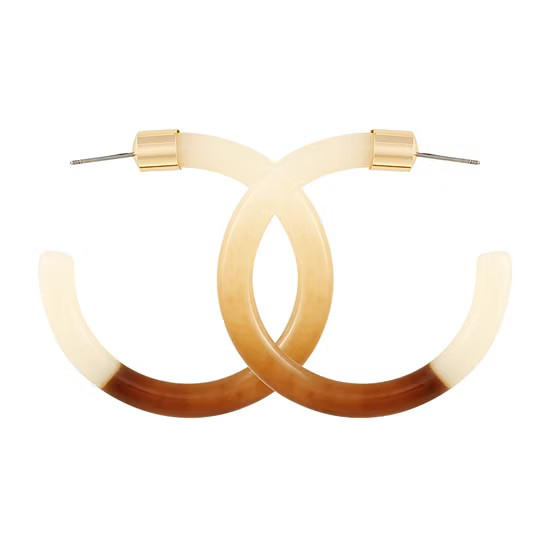 Bijoux Bar Resin Hoop Earrings | JCPenney