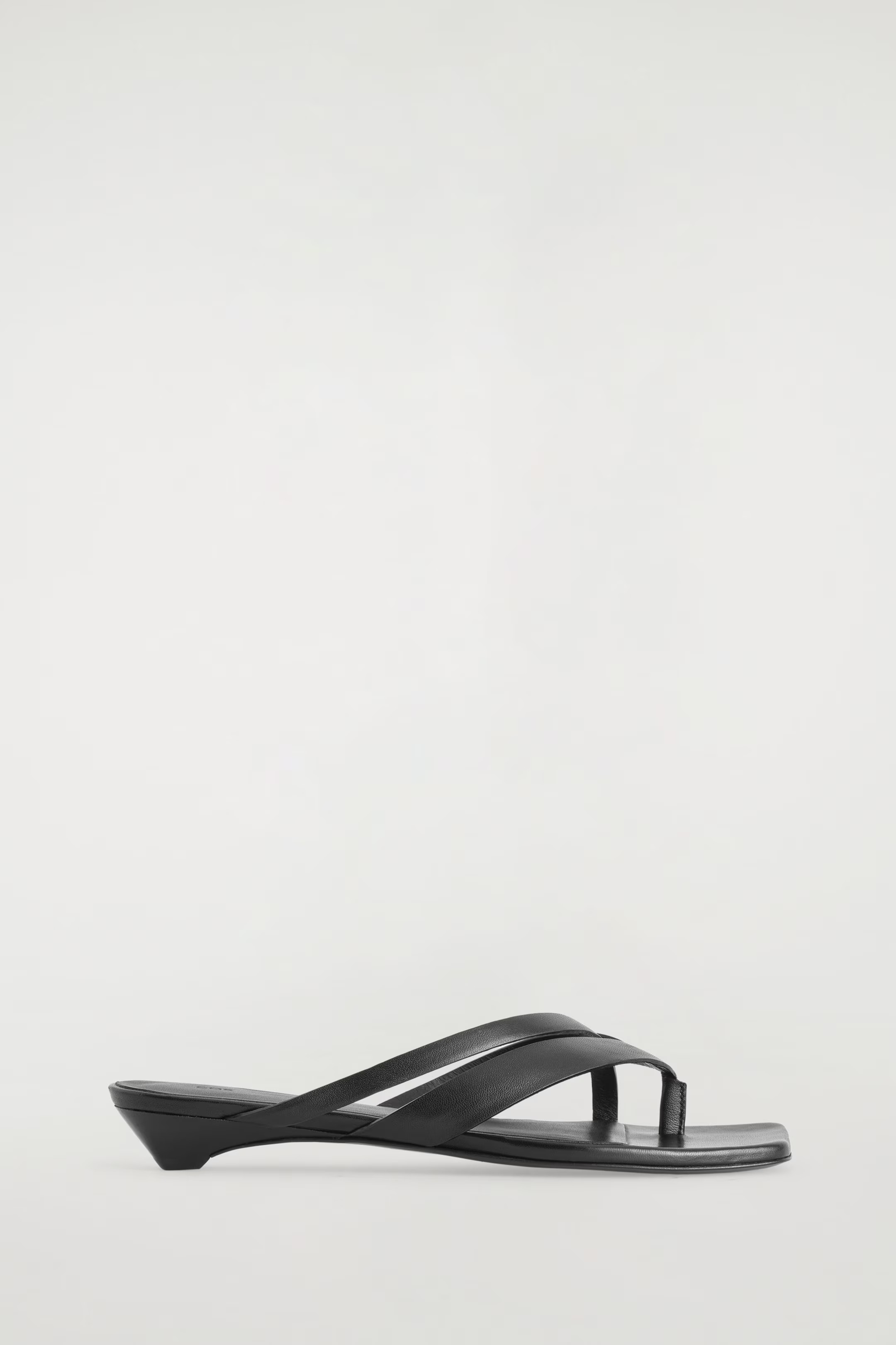 CROSSOVER-STRAP KITTEN-HEEL SANDALS - BLACK | COS | COS (EU)