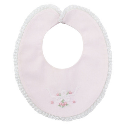 Vintage Bow Collection Lace Trim Bib | Feltman Brothers