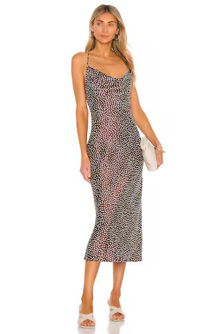 Lovers and Friends Lauren Midi Dress in Brown from Revolve.com | Revolve Clothing (Global)