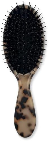 Brush Boar Hair Bristle & Nylon - Boar Bristle Brush from Saki Shears - For Normal to Thick Hair ... | Amazon (US)