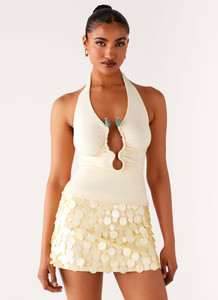 Diego Halter Top - Yellow | Peppermayo (Global)