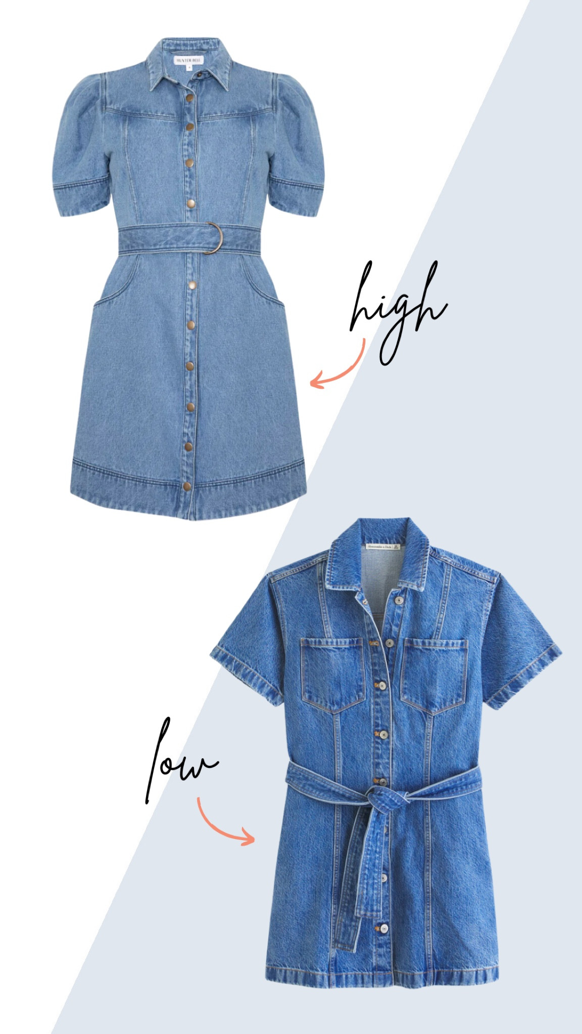 High low denim dress to transition into fall!

#LTKFindsUnder100 #LTKFindsUnder50 #LTKStyleTip