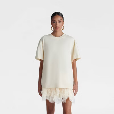 KBB by KAHLANA Women's Oversized Short Sleeve 'The Dwayne Tee' | Target