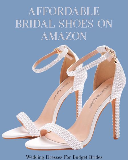 Affordable white wedding shoes on Amazon.

Bride shoes, wedding heels, bridal shoes.

#LTKSeasonal #LTKshoecrush #LTKwedding