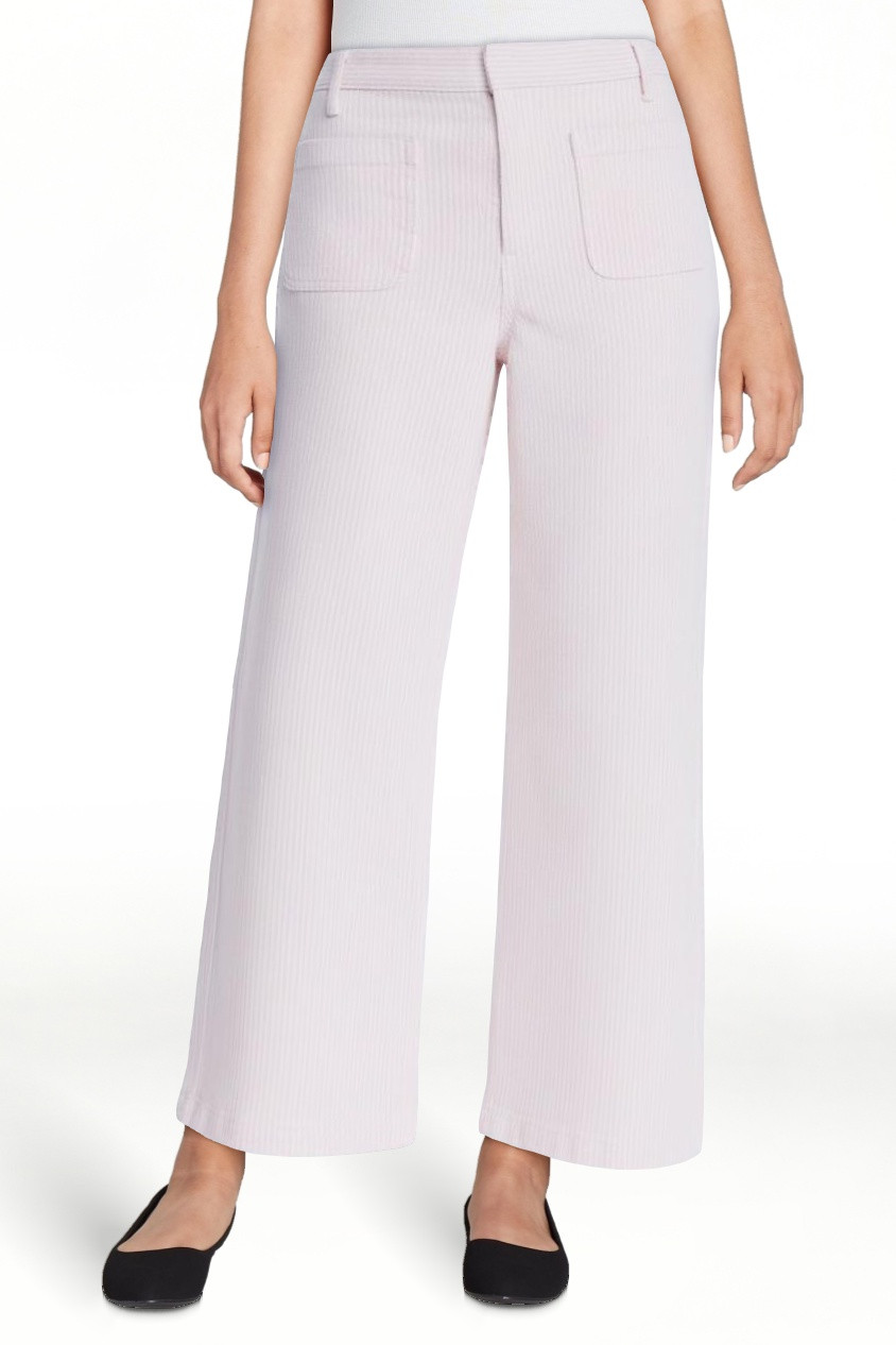 Free Assembly Women's High Rise Cropped Patch Pocket Seersucker Pants, 26" inseam, Sizes 0-20 | Walmart (US)