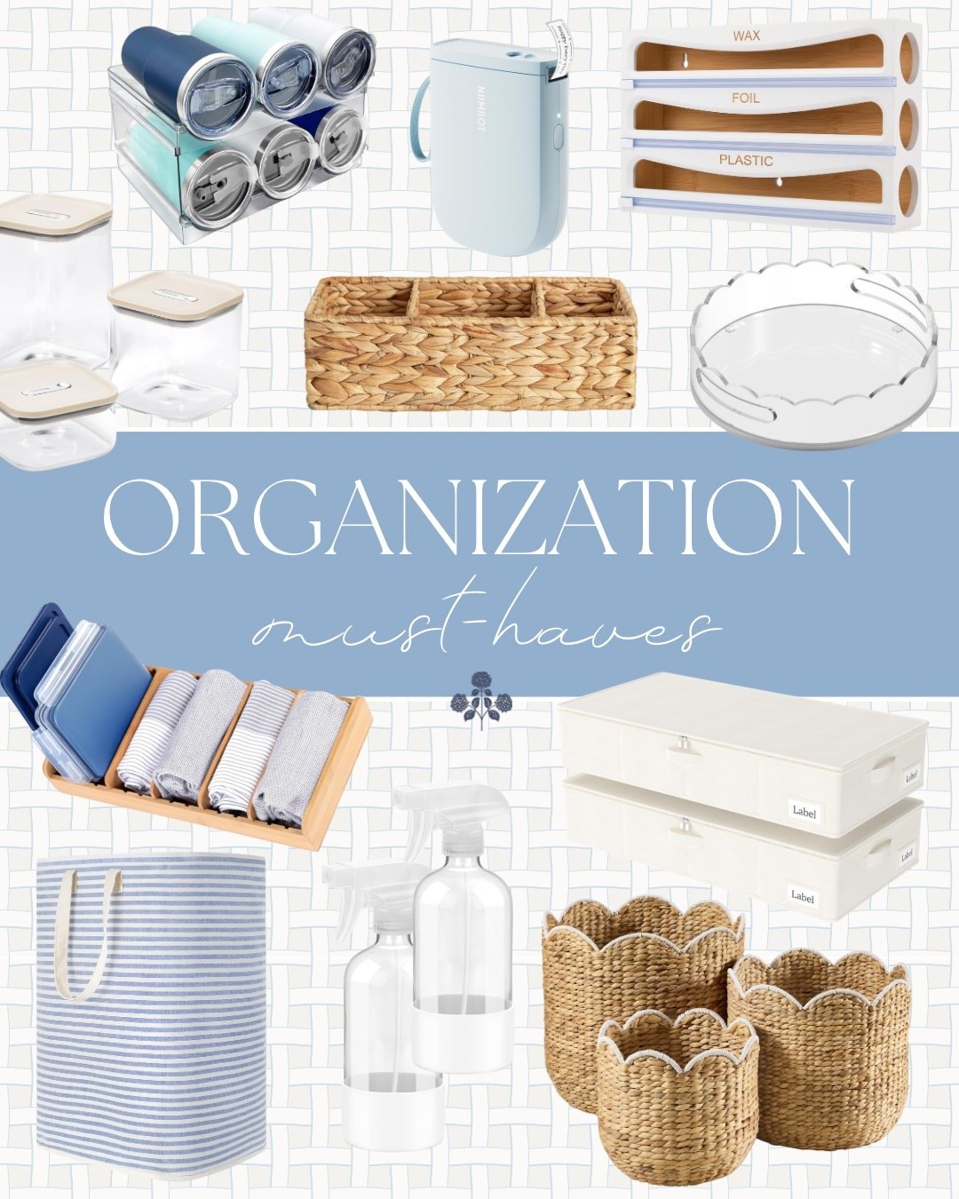 If you’re refreshing your space or trying to stay on top of everyday clutter, these Amazon organization essentials make it easy to keep your home looking neat, functional, and put together. From drawers and cabinets to closets and countertops, these are the practical, good-looking storage solutions I rely on to keep everything organized without sacrificing style.

Amazon organization must haves, clear can organizer, Bluetooth label maker, bamboo wrap organizer, airtight storage canisters, woven storage basket, scalloped acrylic tray, bamboo drawer organizer, stackable storage boxes, striped fabric storage bin, glass cleaning bottles, scalloped seagrass baskets, Amazon home organization, storage solutions for home, aesthetic organization finds, pantry and closet organization

#LTKHome