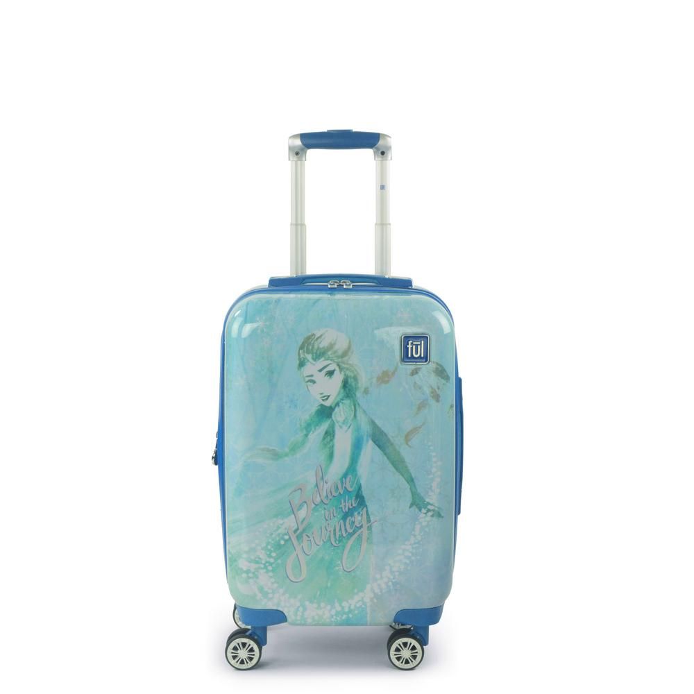 Disney Frozen 2 Elsa Believe in the Journey 21 in. Luggage Spinner, Royal | The Home Depot