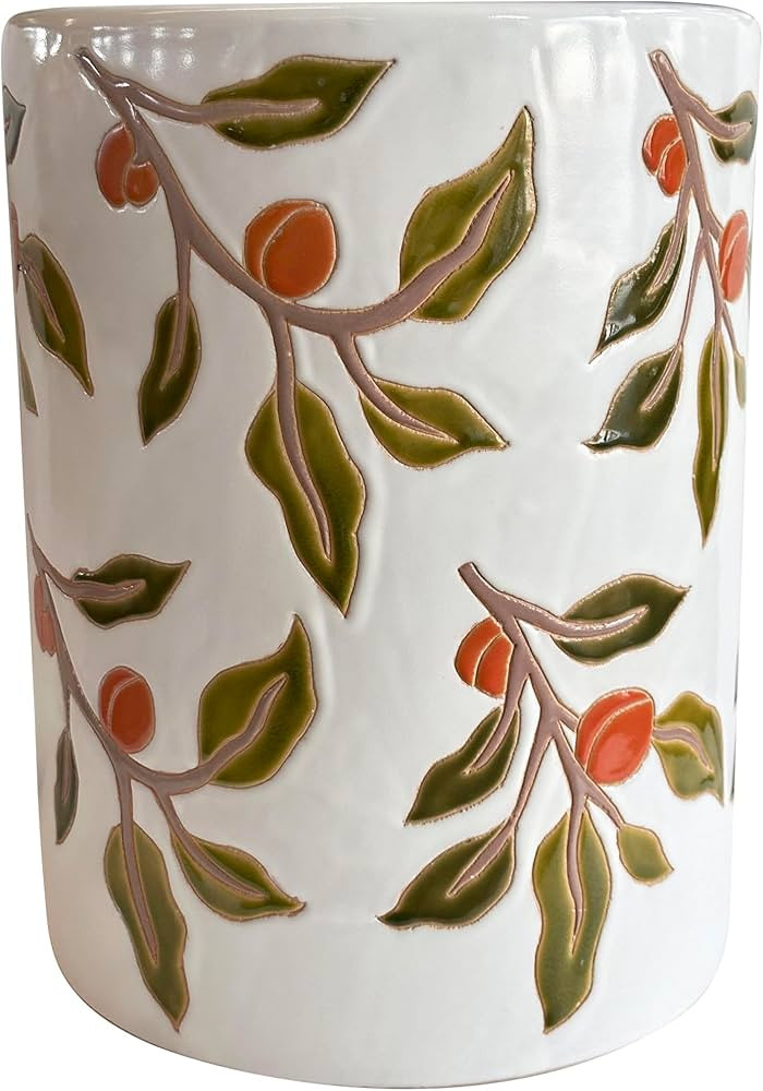 Tov Furniture Tempest Ceramic Table in Orange Citrus | Amazon (US)