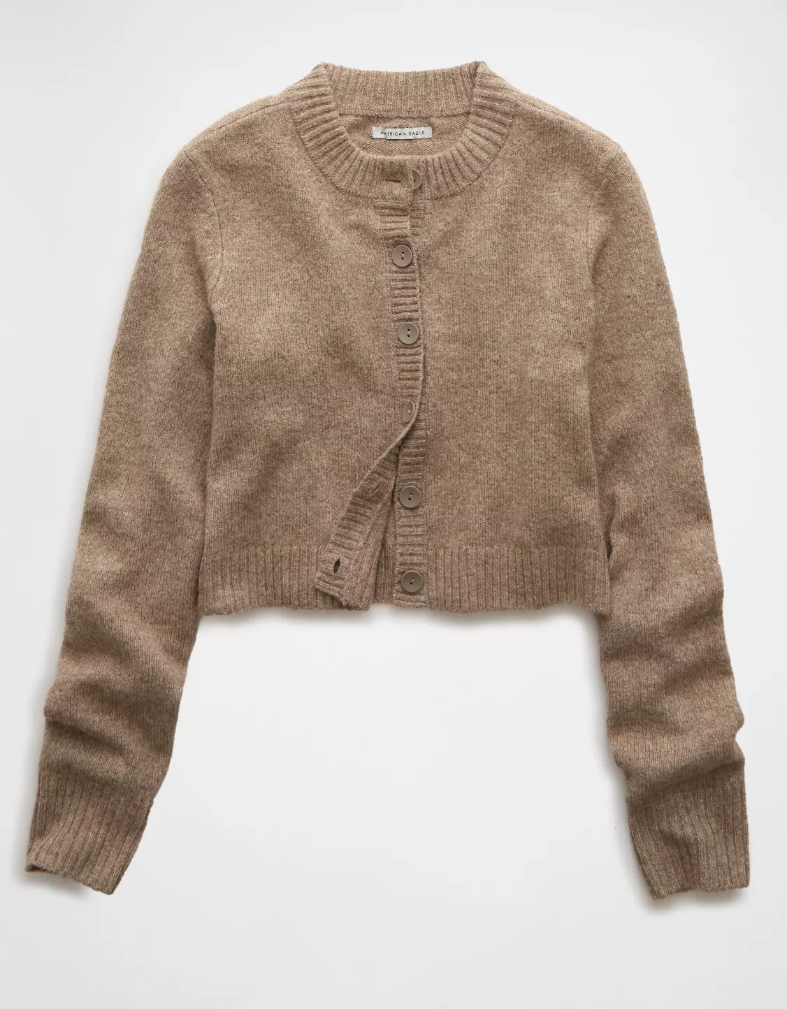 AE Whoa So Soft Easy Crew Neck Cardigan | American Eagle Outfitters (US & CA)