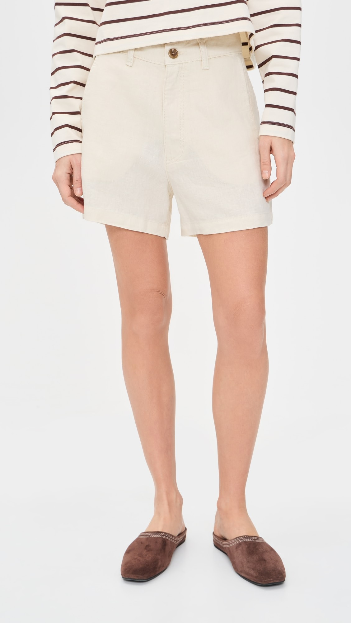 Taylor Relaxed High Rise Linen Shorts | Shopbop