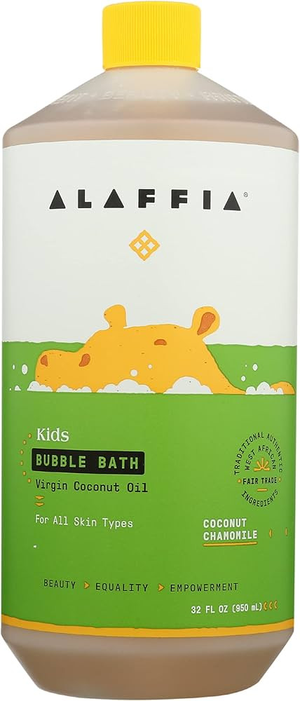Alaffia Baby & Kids Coconut Chamomile Natural Bubble Bath - 32 fl oz | Amazon (US)