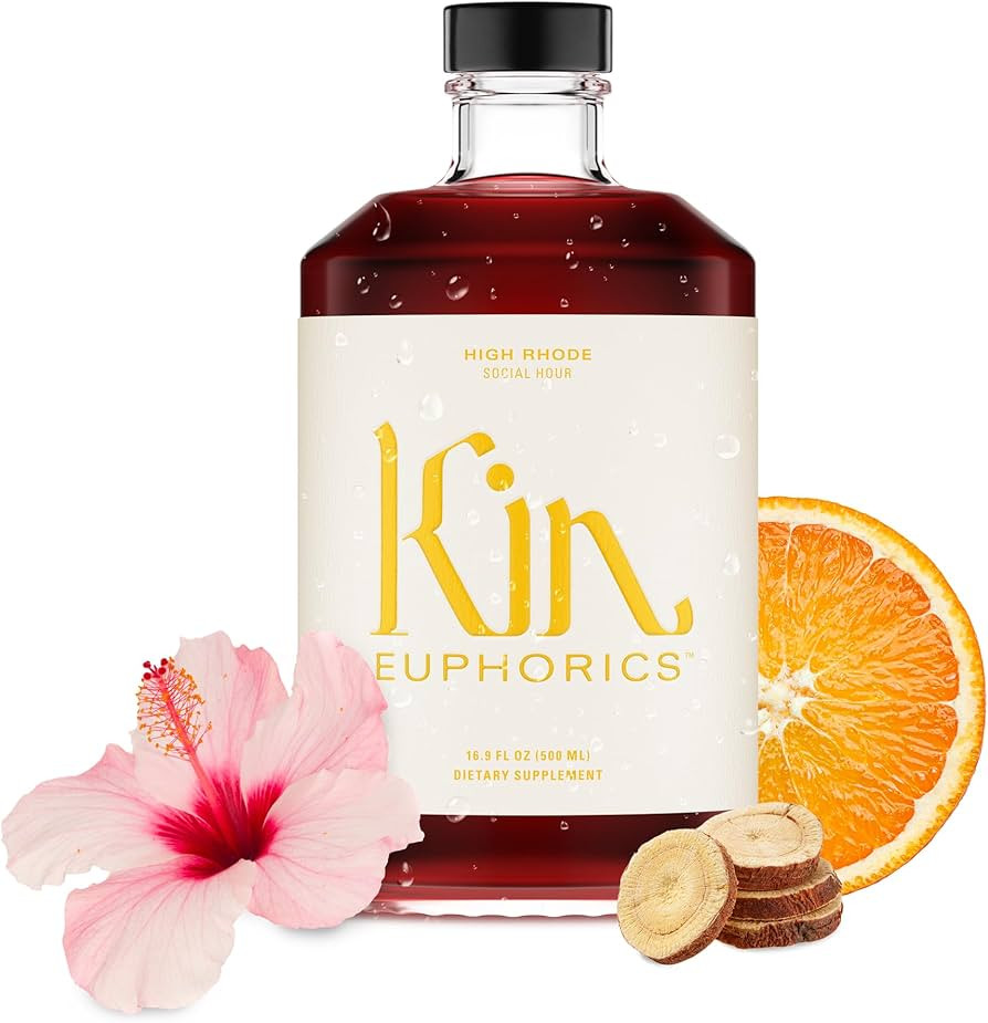 High Rhode by Kin Euphorics, Non Alcoholic Spirits, Adaptogen, Nootropic, Botanical, Tart Citrus,... | Amazon (US)
