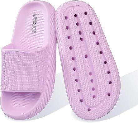 Leevar Cloud Slides for Women and Men - Soft, Comfy, Relax Cloud Slippers, Thick Sole, Non-slip P... | Amazon (US)