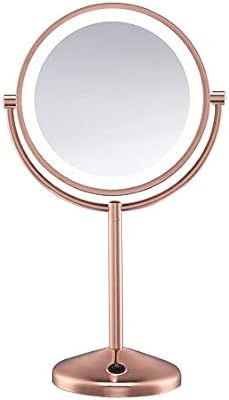 Conair Reflections Double-Sided LED Lighted Vanity Makeup Mirror, 1x/10x magnification, Rose Gold | Amazon (US)