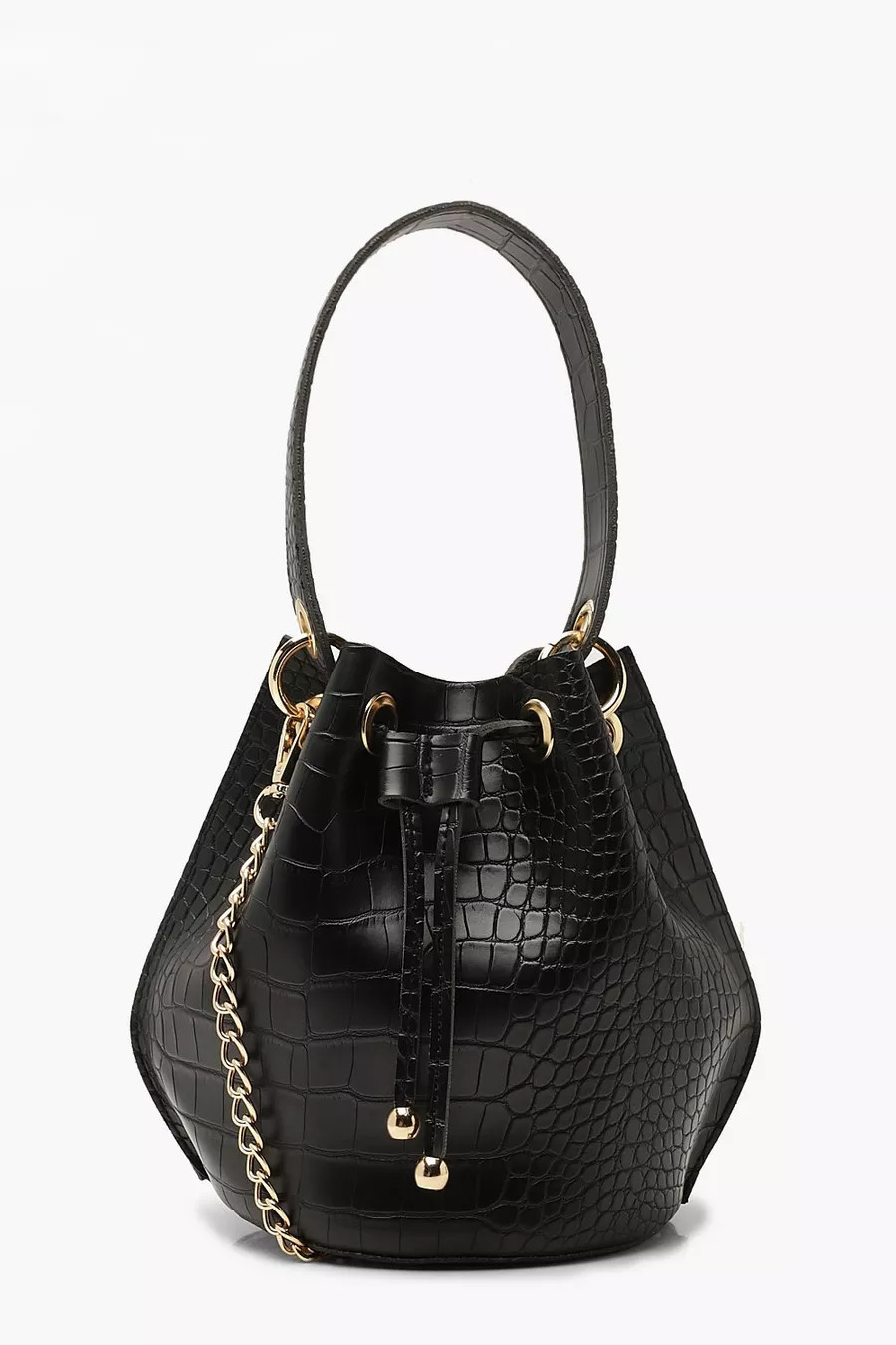 Handle Detail Croc Cross Body Bag | boohoo (US & Canada)