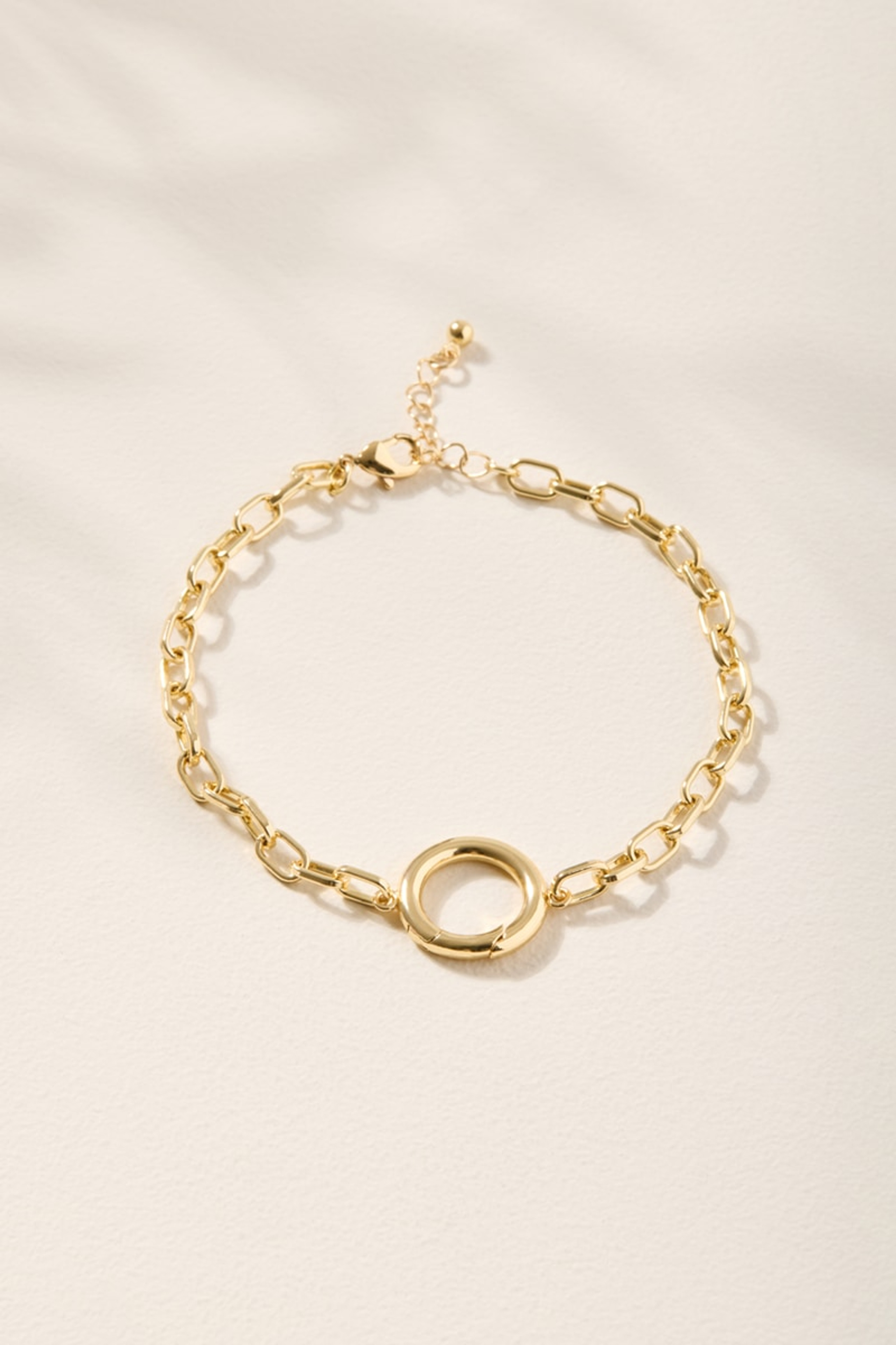 Cluster Charm Bracelet Base Gold | Francesca's