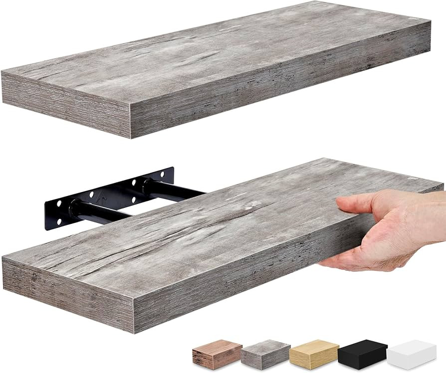 Sorbus Floating Shelves for Wall, Bathroom Shelves Wall Mounted for Kitchen, Bedroom, Bathroom St... | Amazon (US)