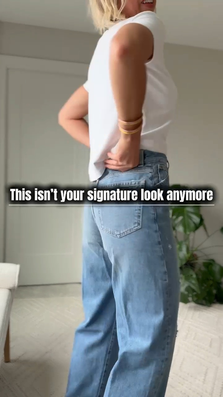 Finding a new signature look with ease. Pair a tailored button down with comfy jeans. Add that third piece - a suede jacket. You have an elevated outfit perfect for everyday  

#LTKStyleTip #LTKSeasonal #LTKOver40