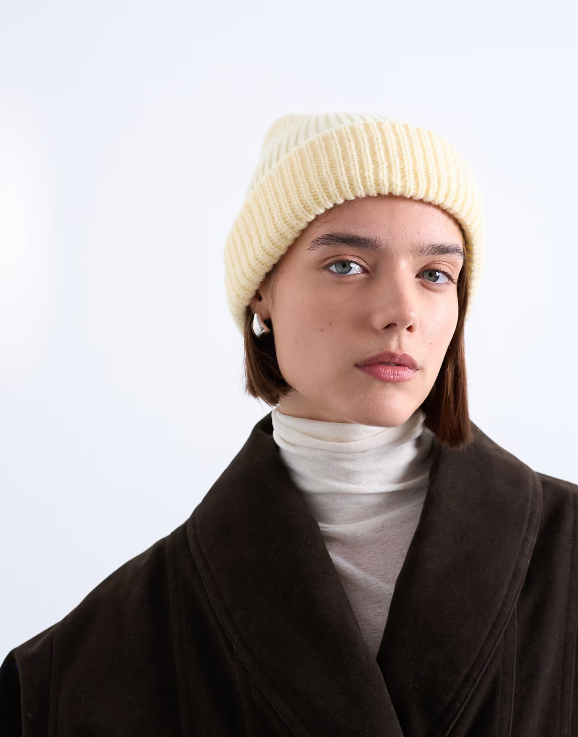 Topshop Henry ribbed beanie in buttermilk | ASOS | ASOS (Global)