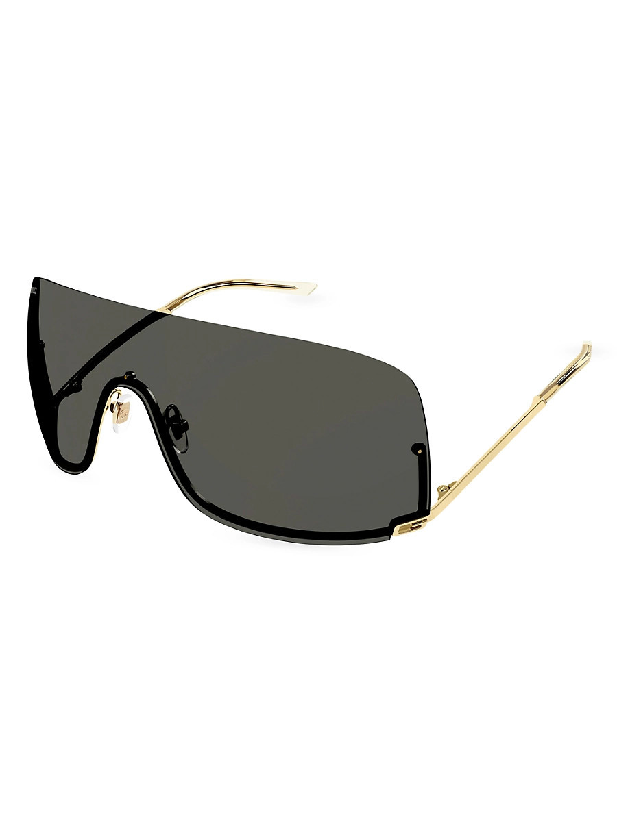 Women's Tom 99MM Shield Sunglasses - Gold Grey | Saks Fifth Avenue