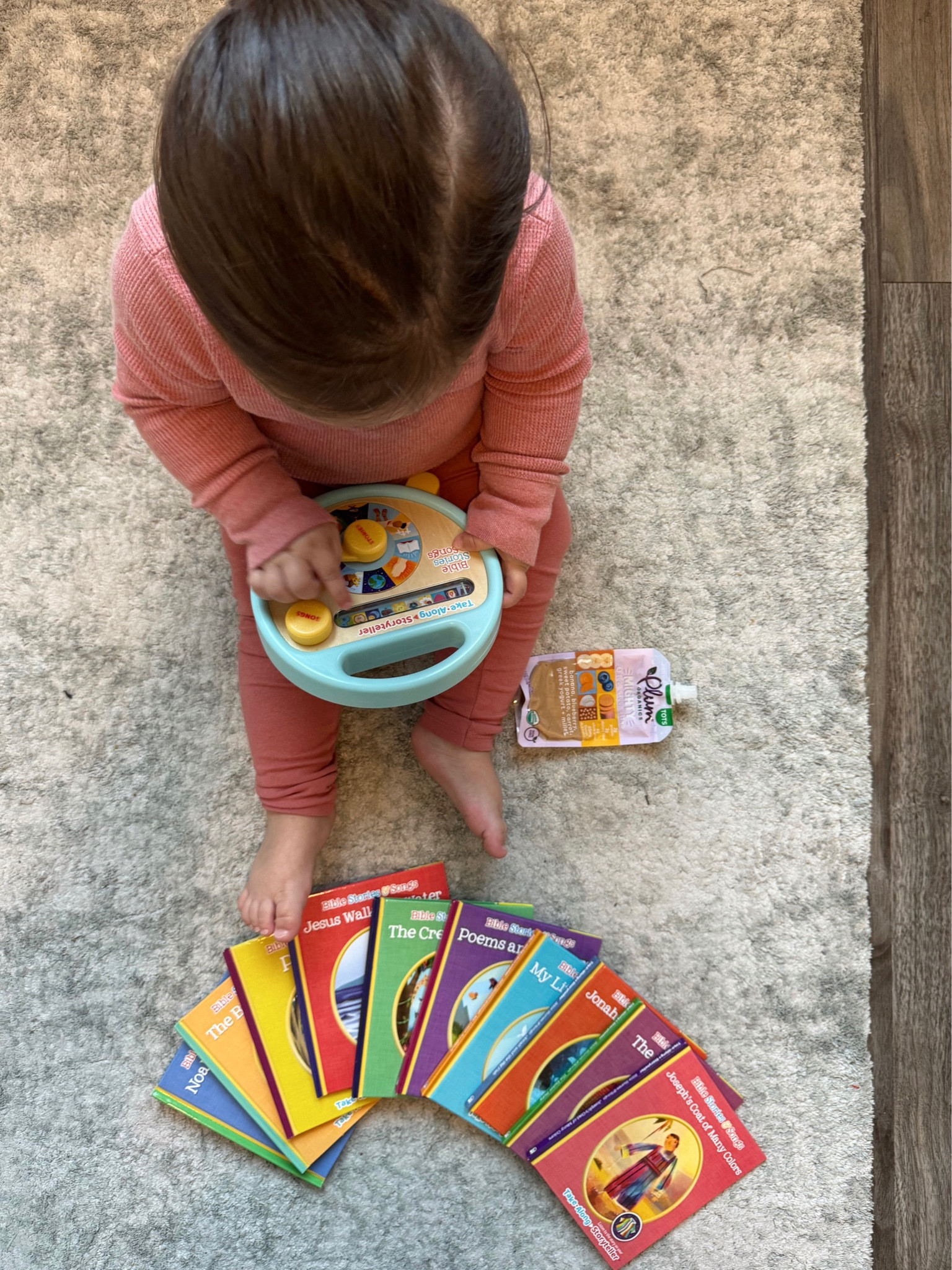 Bible Stories & Songs Take Along  Storyteller — awesome for screen free play time. Reads each book to you and has Bible songs. 

#LTKtravel #LTKfamily #LTKkids