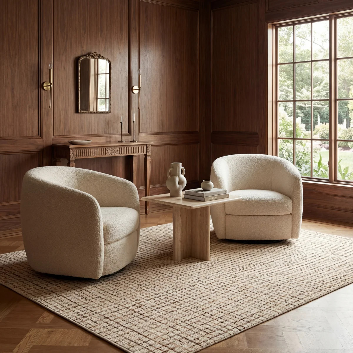 Katasha Checked Wool Area Rug | Wayfair North America