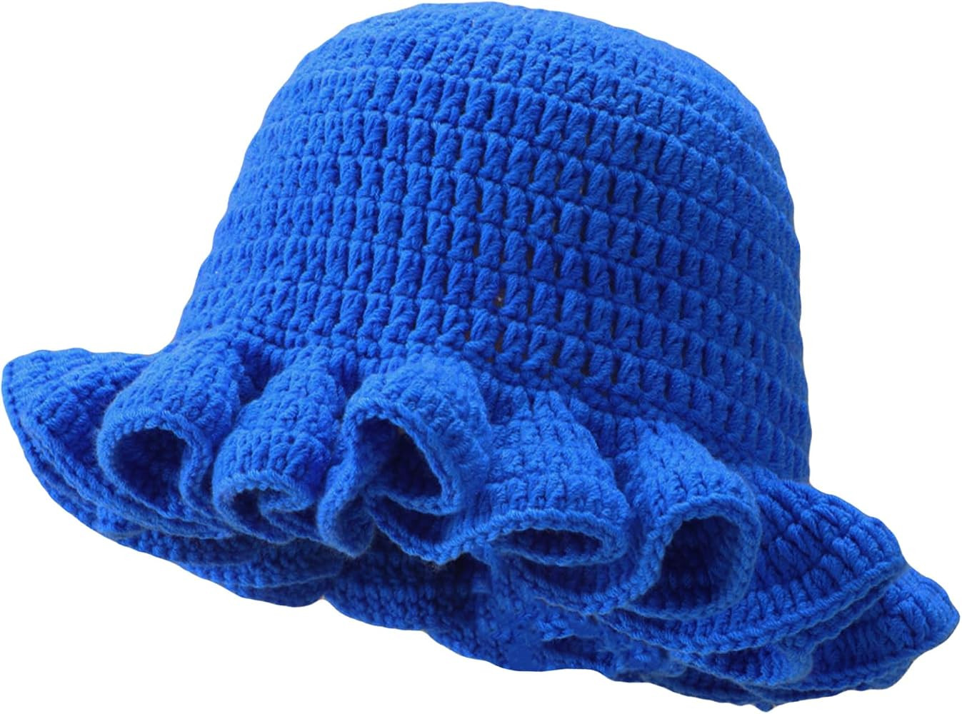 Crochet Bucket Hat Women Trendy Knit Floppy Cap Cute Boho Handmade Beanies Outdoor Boho Travel Fi... | Amazon (US)