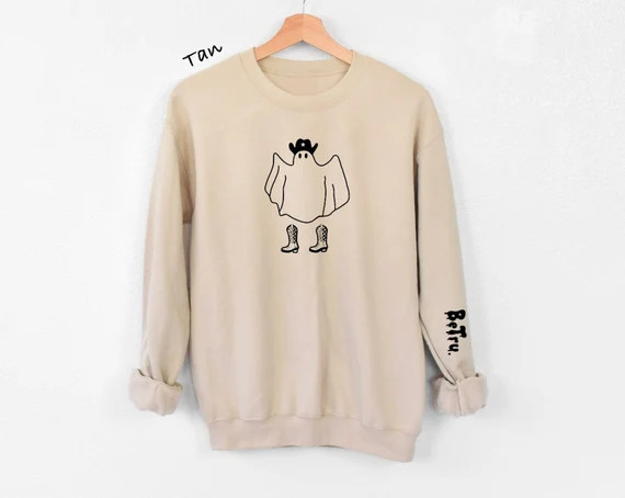 Ghost Cowboy Sweatshirt - Etsy | Etsy (US)