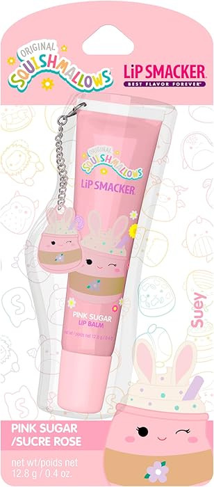 Lip Smacker Squishmallows Lip Balm, Pink Sugar (Suey), Limited Edition Easter Basket Stuffer, Fla... | Amazon (US)