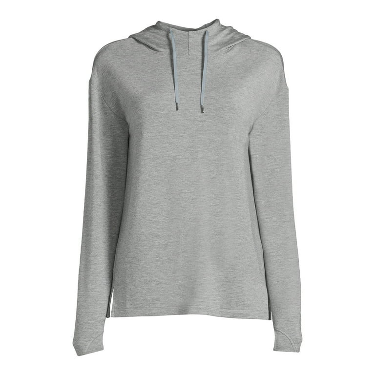 Athletic Works Women's French Terry Mock Neck Hoodie, Sizes XS-XXXL | Walmart (US)