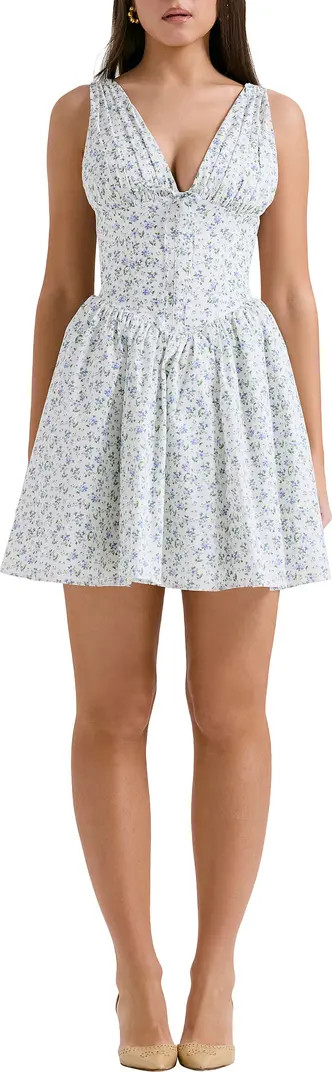 HOUSE OF CB Fabrizia Floral Corset Minidress | Nordstrom | Nordstrom
