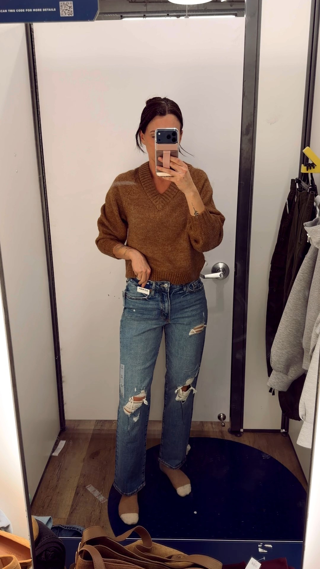 I did a 6 for these jeans, lots of stretch and so cute!! The sweater I’m in an xsmall because that’s all they had in store, but I should have waited and bought it online instead 😫 

#LTKOver40 #LTKSeasonal #LTKootd