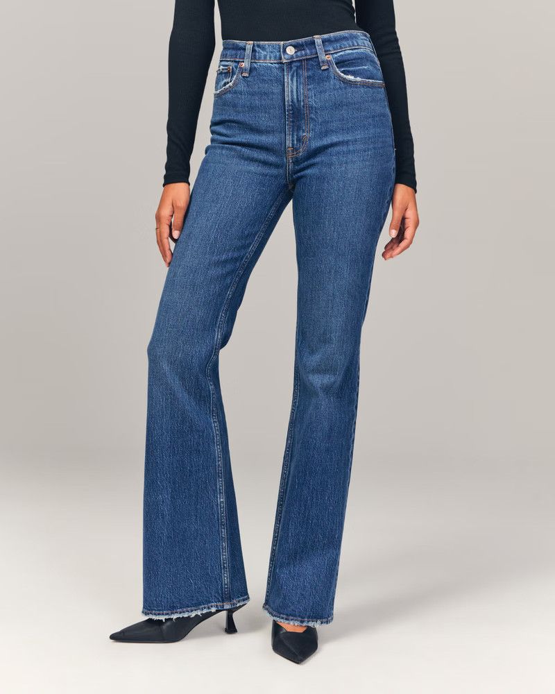 Women's High Rise Vintage Flare Jean | Women's Clearance | Abercrombie.com | Abercrombie & Fitch (US)