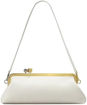 Kisslock Purse Shoulder Bag for Women Elegant Kiss Lock Handbag Evening Clutch Purses Spherical M... | Amazon (US)