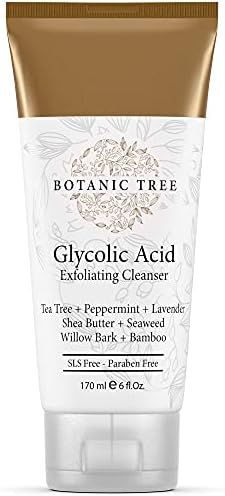 Glycolic Acid Face Wash, Exfoliating Facial Cleanser For Facial Skin Care, Acne Treatment Face Scrub | Amazon (US)