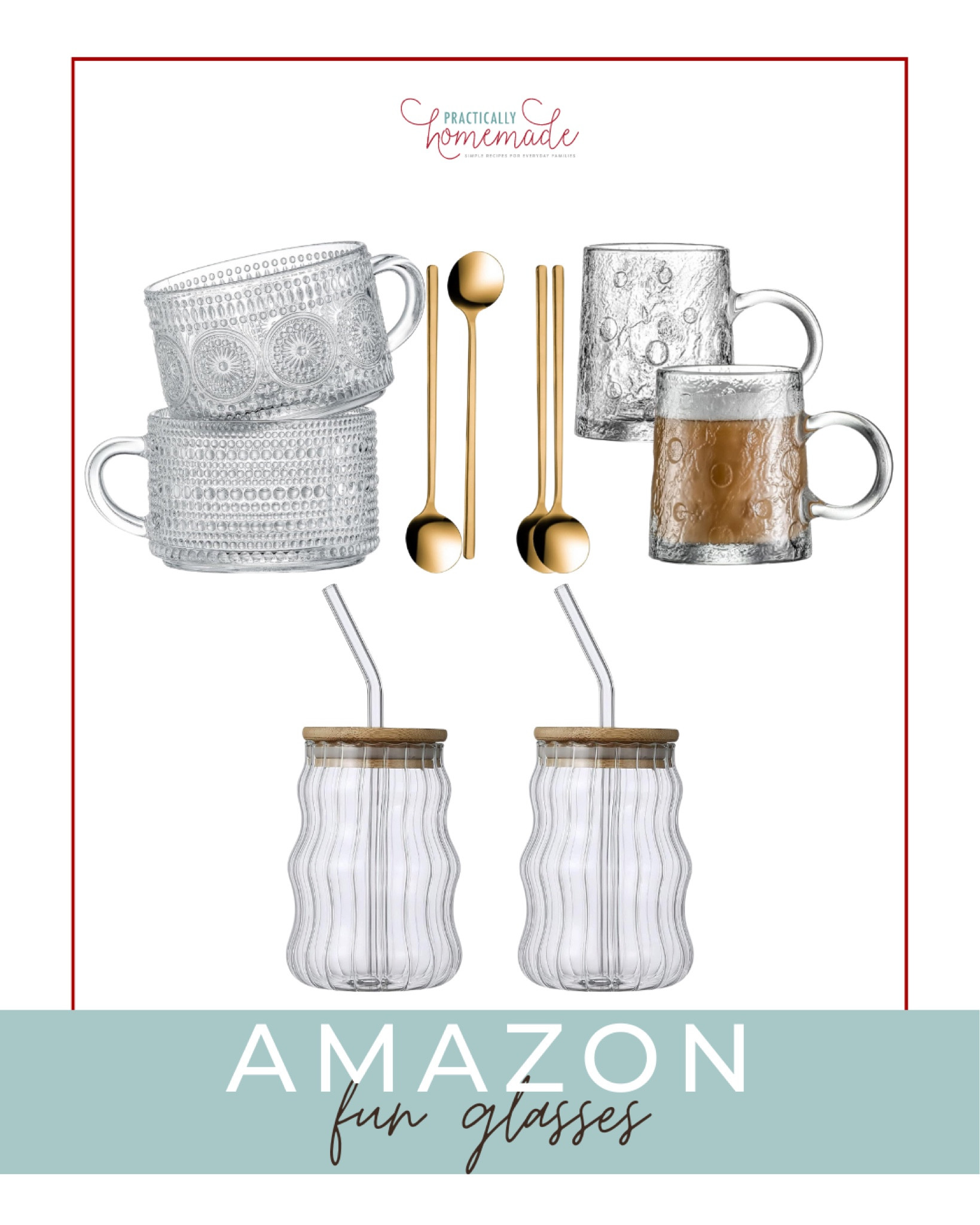 Amazon glassware with fun styles! 

#LTKparties #LTKFind #LTKhome