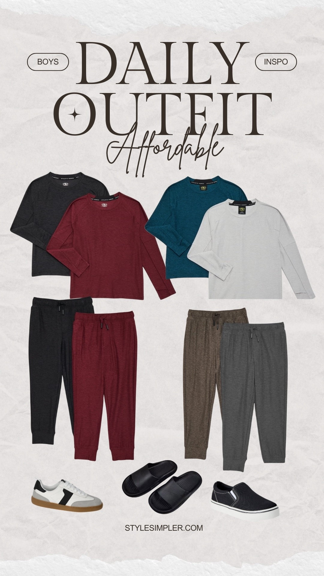 If you have a teen boy…save this outfit idea…

Finding clothes they’ll actually wear that are affordable and hold up is not easy.  Plus they grow out of everything fast.
These have been a win in our house: affordable, comfortable, easy to mix and match and they actually hold up.

#LTKSaleAlert #LTKKids #LTKmomlife
