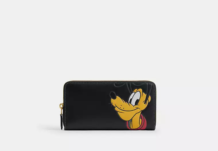 Disney X Coach Essential Accordion Zip Wallet With Pluto | Coach (US)