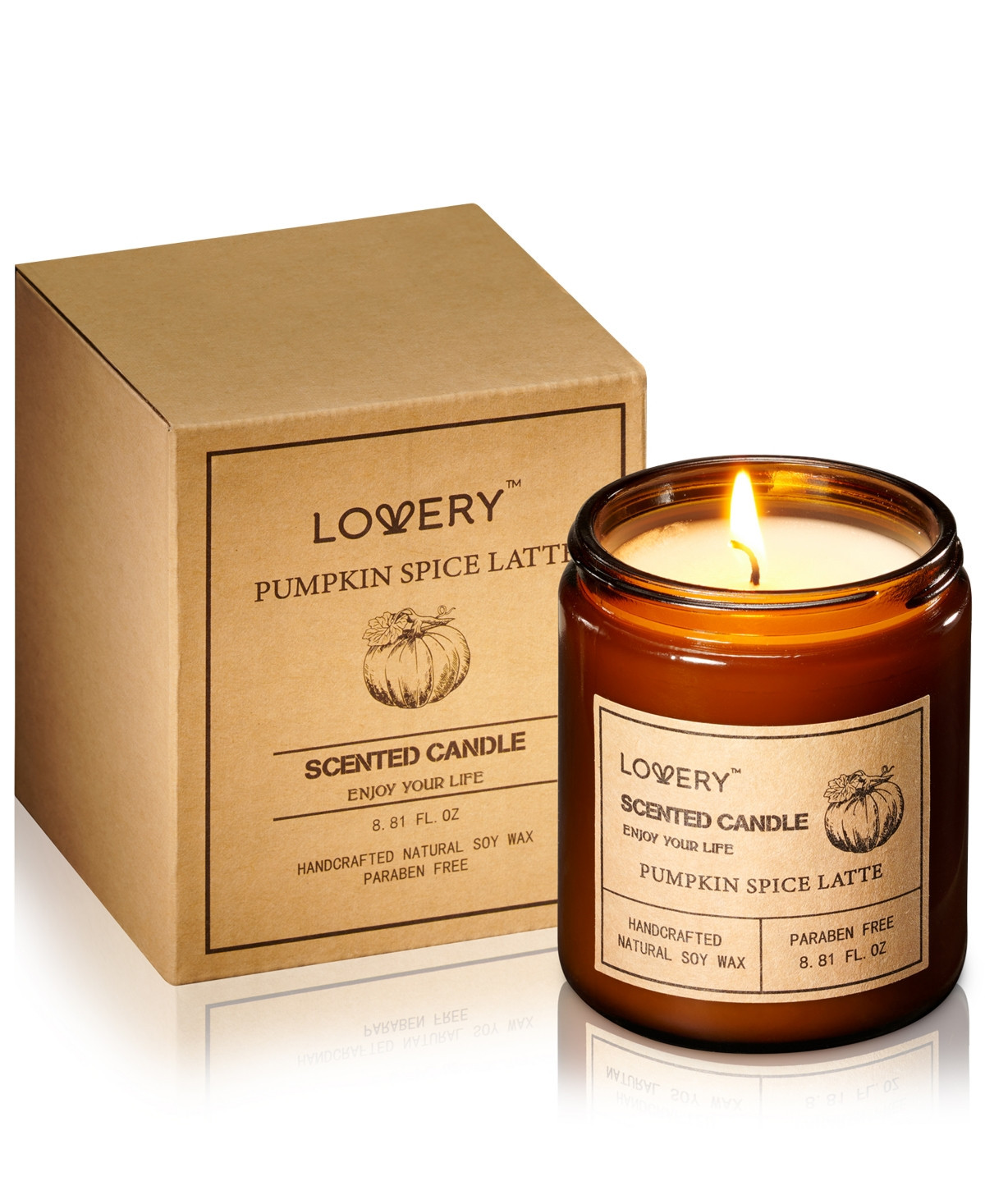 Lovery Pumpkin Spice Latte Scented Candle, 8.81 oz. | Macy's