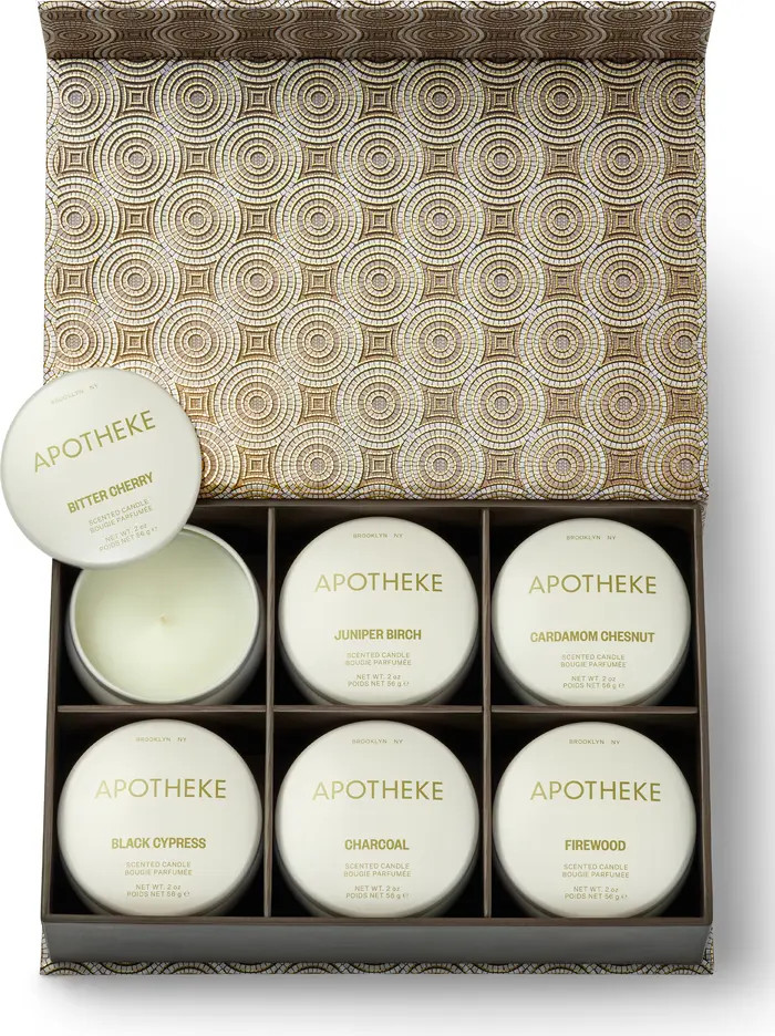 APOTHEKE Winter 6-Piece Scented Mini Candle Discovery Set | Nordstrom | Nordstrom